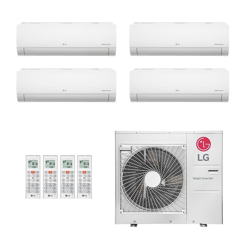 Ar Condicionado Multisplit Quad 51000 Btu(3x9000+24000) Quente/frio - Inverter - LG - 220v - Amnw24gska1 Amnw09gsaa1 / Z5uw48gfb1