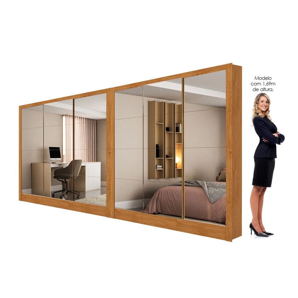 Closet Casal Duplo Dubai 06 Portas | Casas Bahia
