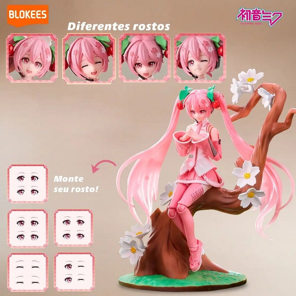 Blokees Hatsune Miku Fantastics Series Official | Casas Bahia Blokees Hatsune Miku Fantastics Series Official | Casas Bahia