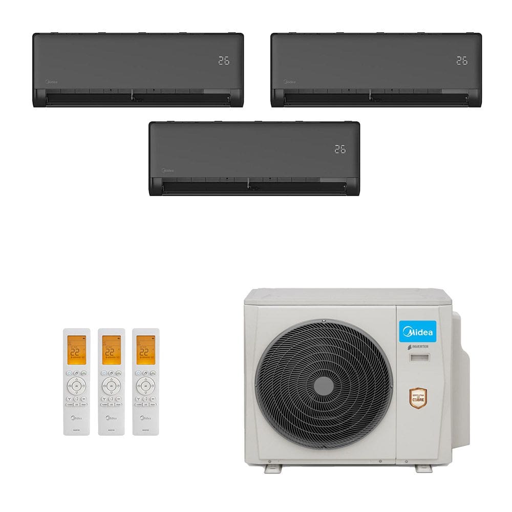Ar Condicionado Multisplit Tri 45000 Btu(2x18000+9000) Quente/frio - Inverter - Springer Midea - 220v - 42mzmsa18m5 42mzmsa09m5 / 38mbmma36m5