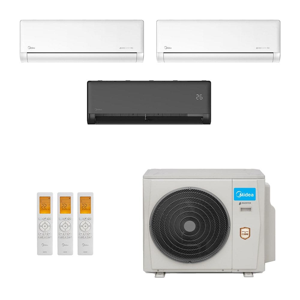 Ar Condicionado Multisplit Tri 42000 Btu(2x9000+24000) Quente/frio - Inverter - Springer Midea - 220v - 42mgmsb24m5 42ezmsa09m5 / 38mbmma36m5