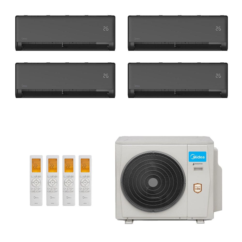 Ar Condicionado Multisplit Quad 51000 Btu(2x12000+9000+18000) Quente/frio - Inverter - Springer Midea - 220v - 42mzmsa18m5 42mzmsa12m5 42mzmsa09m5 / 38mbmma36m5