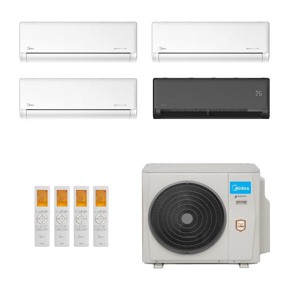 Ar Condicionado Multisplit Quad 57000 Btu(2x12000+9000+24000) Quente/frio - Inverter - Springer Midea - 220v - 42mgmsb24m5 42mgmsb12m5 42mgmsb09m5 /