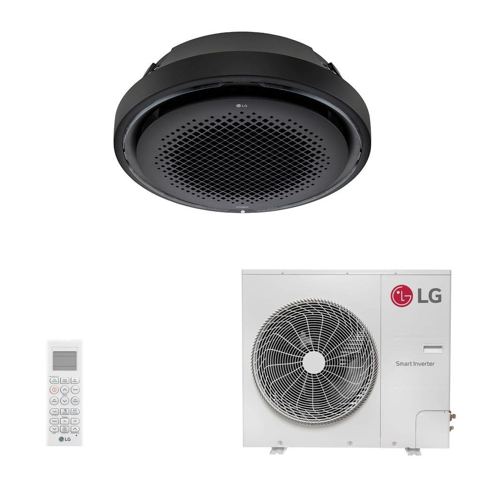 Ar Condicionado Split Cassete 36000 Btu Quente/frio Round Black - Inverter - LG - 220v - Zt-w36gylba