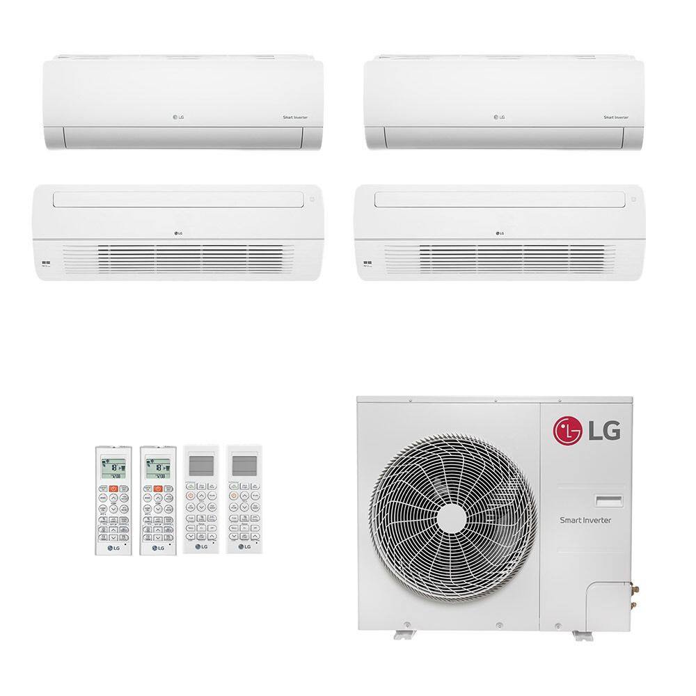 Ar Condicionado Multisplit Quad 54000 Btu(2x9000+2x18000) Frio - Inverter - LG - 220v - Amnw18gttc0 Amnw09gsaa1 / Z5uq54gfb1