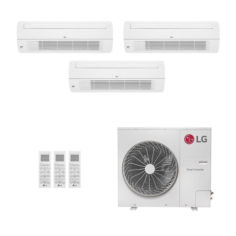 Ar Condicionado Multisplit Tri 33000 Btu(2x12000+9000) Frio - Inverter - LG - 220v - Amnw12gtuc0 Amnw09gtuc0 / Z5uq54gfb1