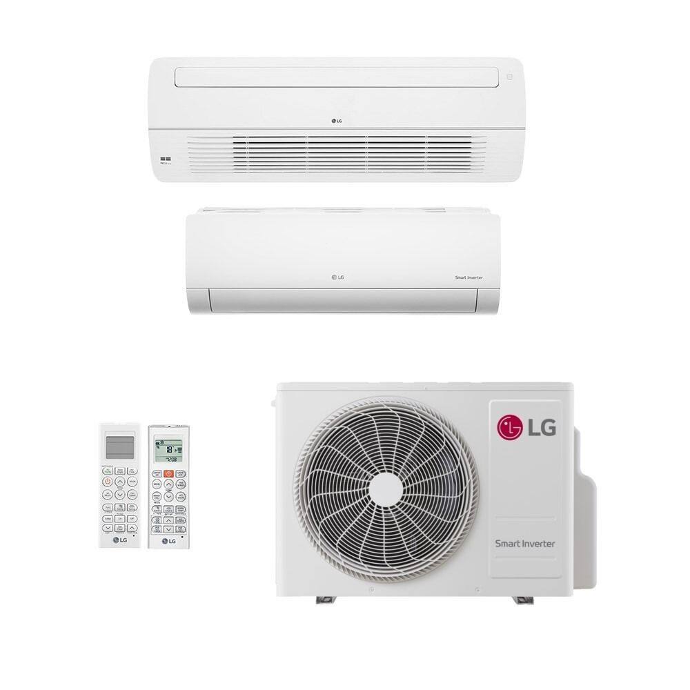 Ar Condicionado Multisplit Bi 21000 Btu(9000+12000) Frio - Inverter - LG - 220v - Amnw12gtuc0 Amnw09gsaa1 / Z2uq21gfb1
