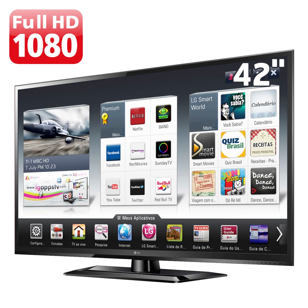 TV 42” LED LG 42LS5700 Full | Casas Bahia