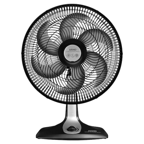 imagem-Ventilador Arno Turbo Silencio Maxx 40 TS40 Preto/Prata - 40cm - 110V 