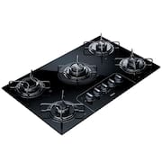 Cooktop a Gás 5 Bocas Consul CD075AE com Vidro Temperado Preto e Acendimento Automático Bivolt - Preto