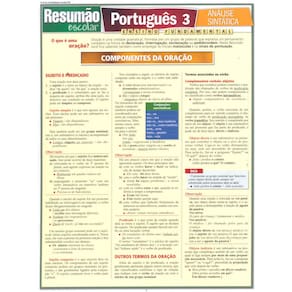 Livro - Resumão Escolar - Português 3: Análise Sintática: Ensino Fundamental - Odilon Soares Leme