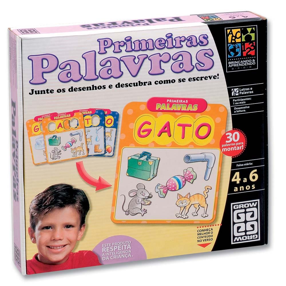 Jogo Educativo Primeiras Palavras - Grow - Casa Joka