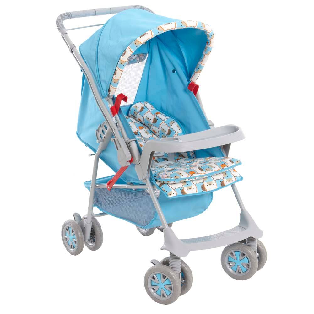 Carrinho de bebe galzerano azul | Casas Bahia