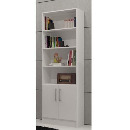 Estante Livreiro BRV com 3 Prateleiras e 2 Portas Menor preço em Estante Livreiro BRV com 3 Prateleiras e 2 Portas