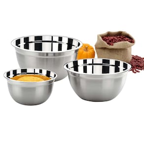 Conjunto de Tigelas Brinox Suprema em Aço Inox 2107/100 - 3 Peças