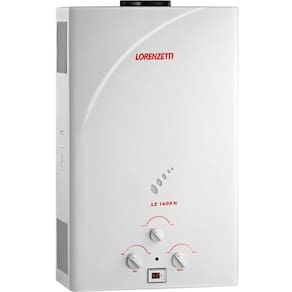 Aquecedor de Água a Gás Lorenzetti LZ 1600N Por Exaustão Natural Bivolt - Gás Natural