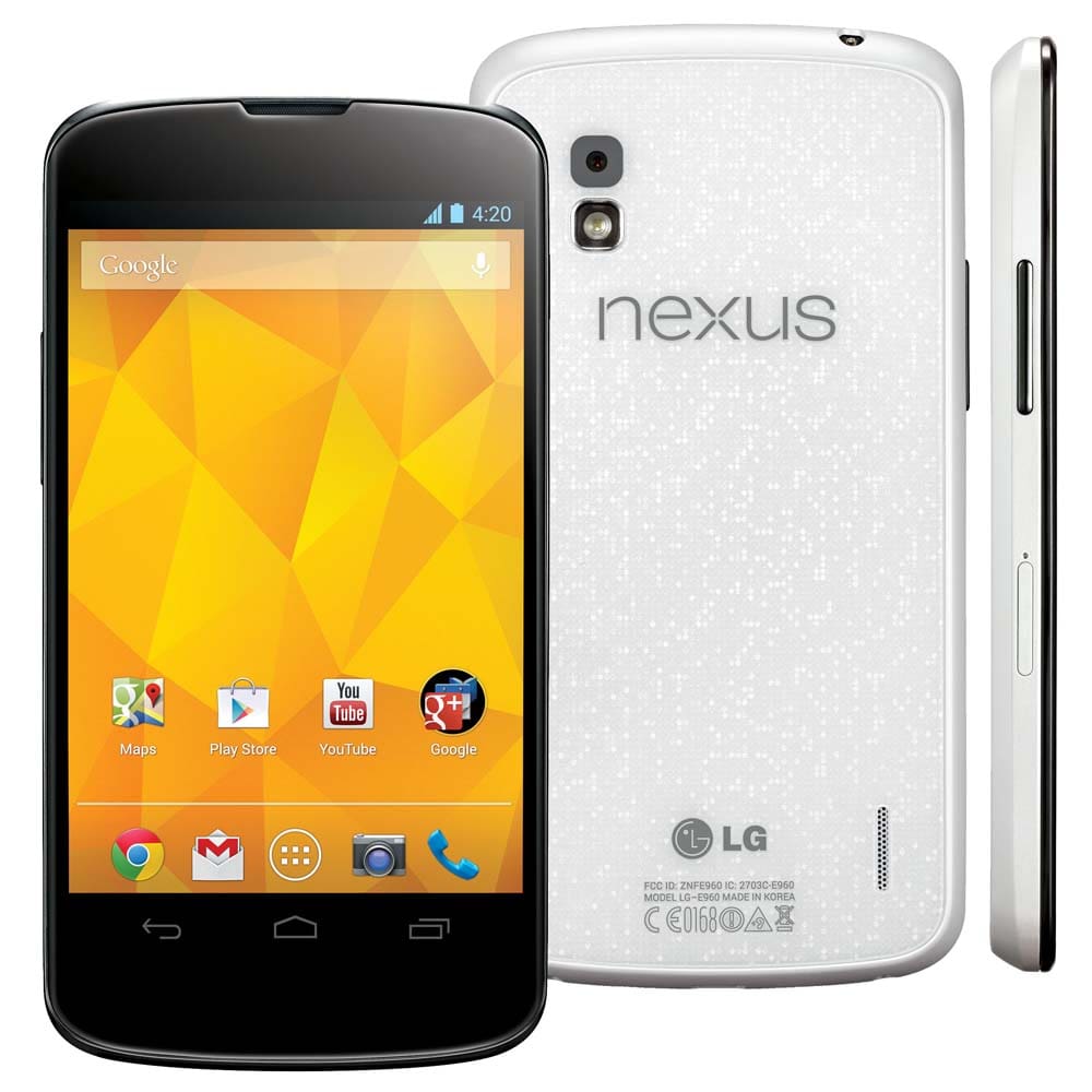 【新品未使用】LG Nexus 4 E960 SIMフリー ホワイト 付属品完備 Celular Desbloqueado LG Nexus 4 Branco com Tela 4.7”, | Casas Bahia