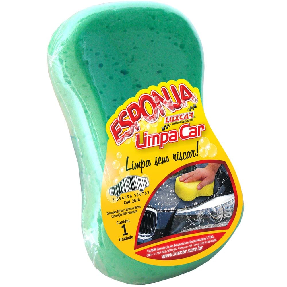 Esponja p/ Lavar Carro Luxcar Ref. 2676