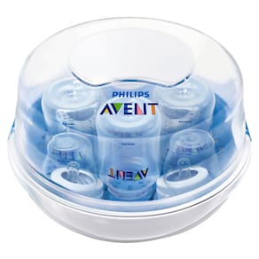 Esterilizador de Micro-ondas para Mamadeiras Philips AVENT SCF281/02 - Transparente/Branco/Azul