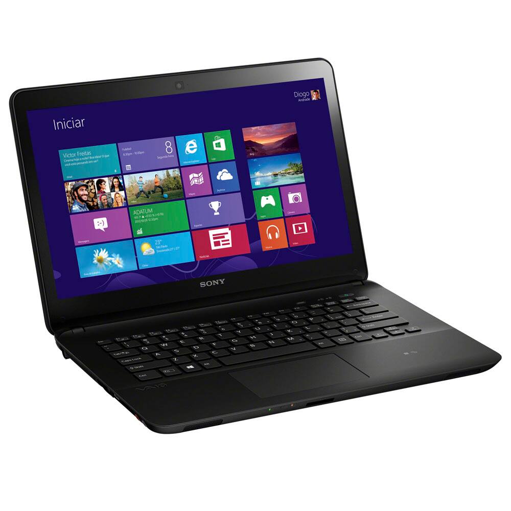 Notebook Touch Sony Vaio Fit SVF14215CBB | Casas Bahia