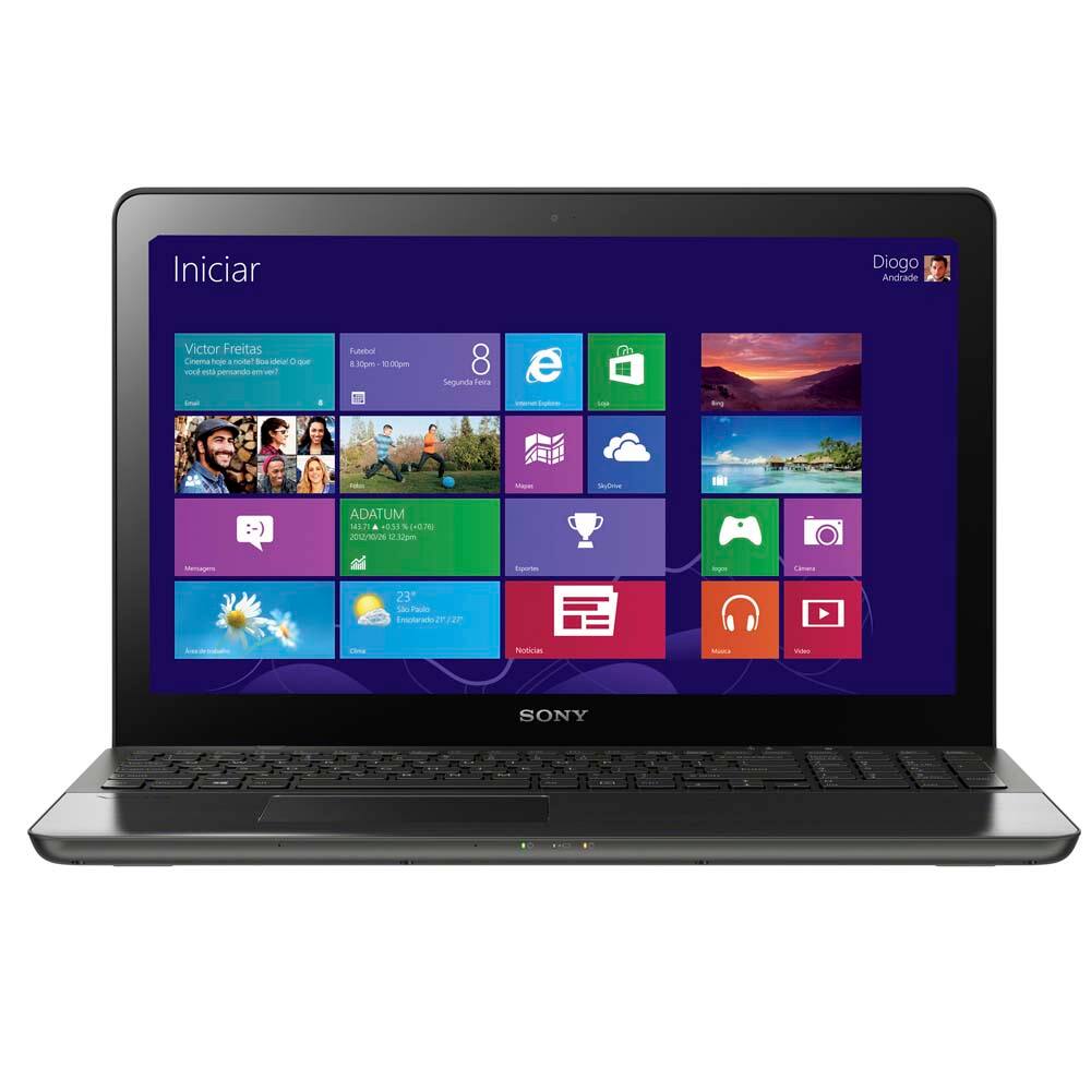 Notebook Sony Vaio Fit SVF15A17CBB com Intel® | Casas Bahia