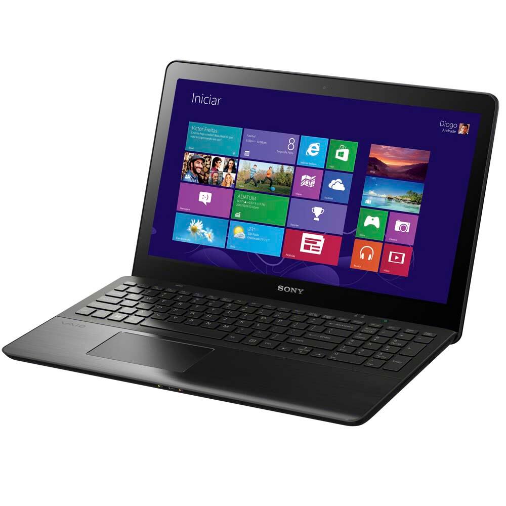 Notebook Sony Vaio Fit SVF15A17CBB com Intel® | Casas Bahia