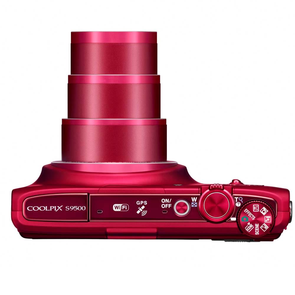 Câmera Digital Nikon Coolpix S9500 Vermelha | Casas Bahia