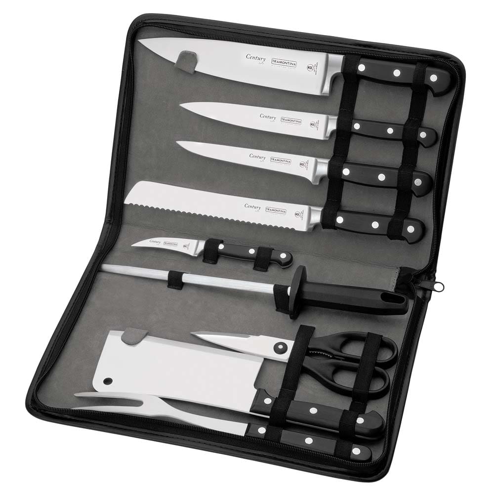 Conjunto de Facas e Utensílios Tramontina Century com Estojo Sintético - 10 Peças