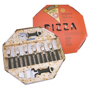 Conjunto para Pizza Tramontina 25099022 Preto - 14 peças