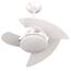 Ventilador de Teto Tron Aventador com 3 Velocidades, Lustre e Função Exaustão – Branco - 110v
