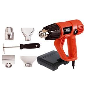 Soprador Térmico Black&Decker HG2000K c/ 2 Bocais, Espátula, Removedor de Pintura e Maleta Plástica - 1.800W