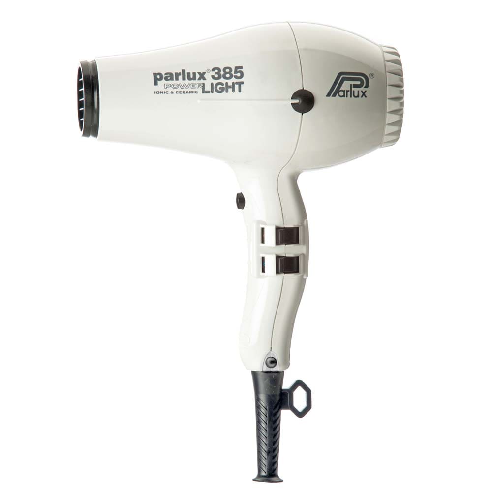 Secador de Cabelos Parlux 385 Power Light Motor Profissional K-Lamination e Emissão de Íons – Branco