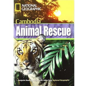Livro + CD Rom - Footprint Reading Library - Cambodia Animal Rescue - Language British English - Rob Waring
