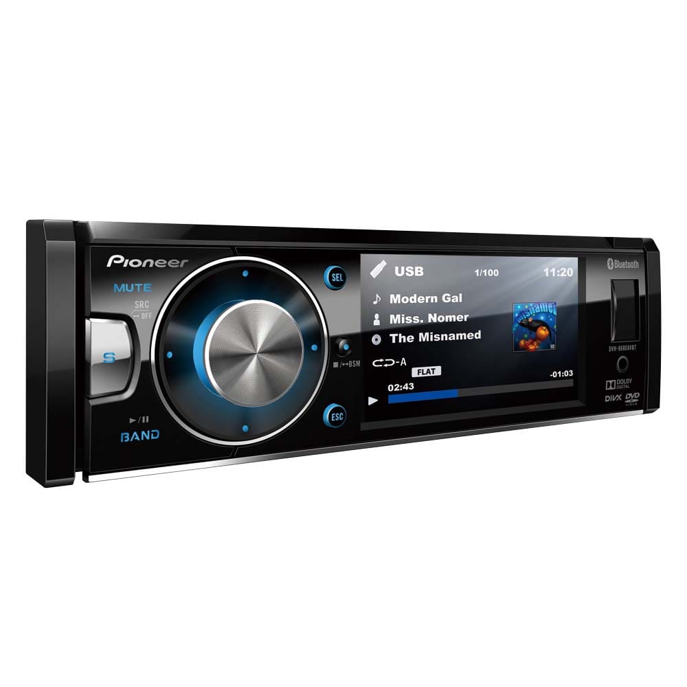 DVD Player Pioneer DVH-8680AVBT com Tela de 3.5”, Entradas | Casas