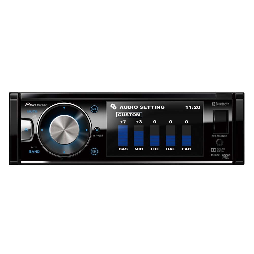 DVD Player Pioneer DVH-8680AVBT com Tela de 3.5”, Entradas | Casas
