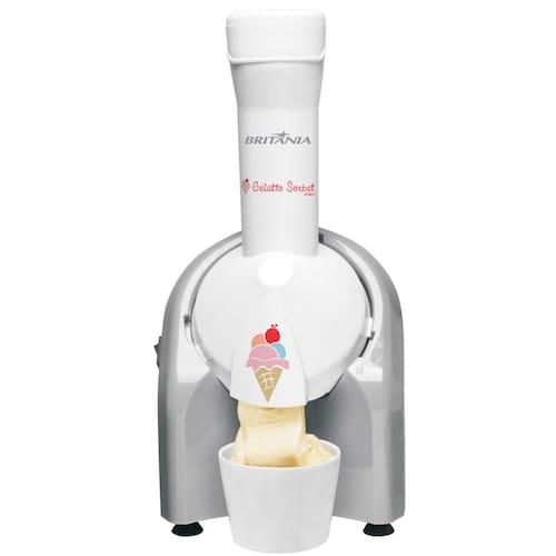 Sorveteira Britânia Gelatto Sorbet - Branco/Cinza | Casas Bahia