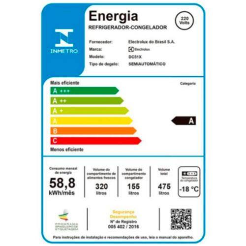 Geladeira Electrolux DC51X Cycle Defrost Duplex | Casas Bahia