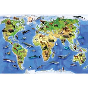 Quebra-Cabeça Animais do Mundo Grow – 150 Peças