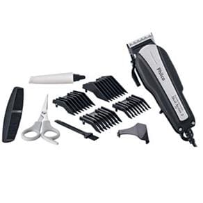 Máquina de Cortar Cabelo Philco Dual Action 2 com 4 Pentes Preta/Prata - 220V