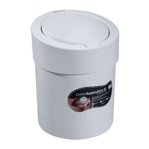 imagem-Lixeira Coza Automática 10908 em Polipropileno - 5 L - Branco