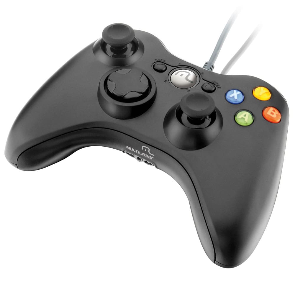 Controle Game Multilaser Dual Shock JS063 - Preto