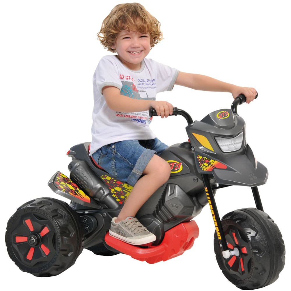 Mami Brinquedos - Black Friday Promoção - Super Triciclo Elétrico Moto  Turbo GT2 12V - BANDEIRANTE