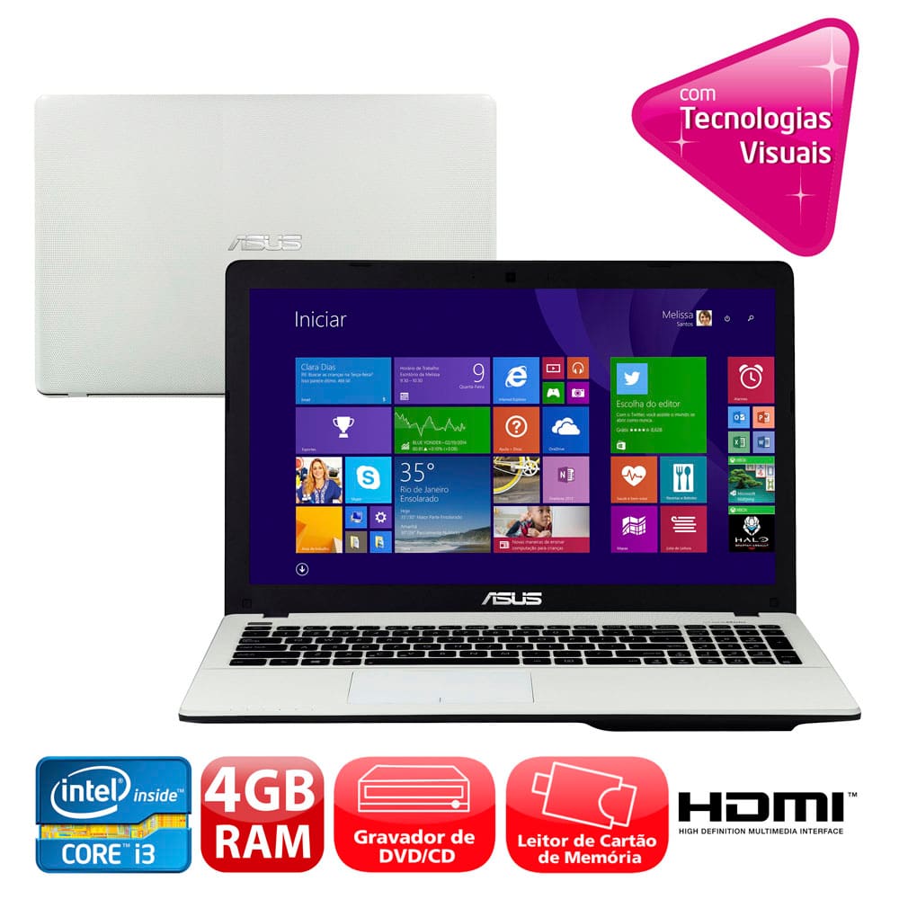 Notebook Asus X550CA-BRA-XX982H com Intel® Core™ i3-3217U, | Casas