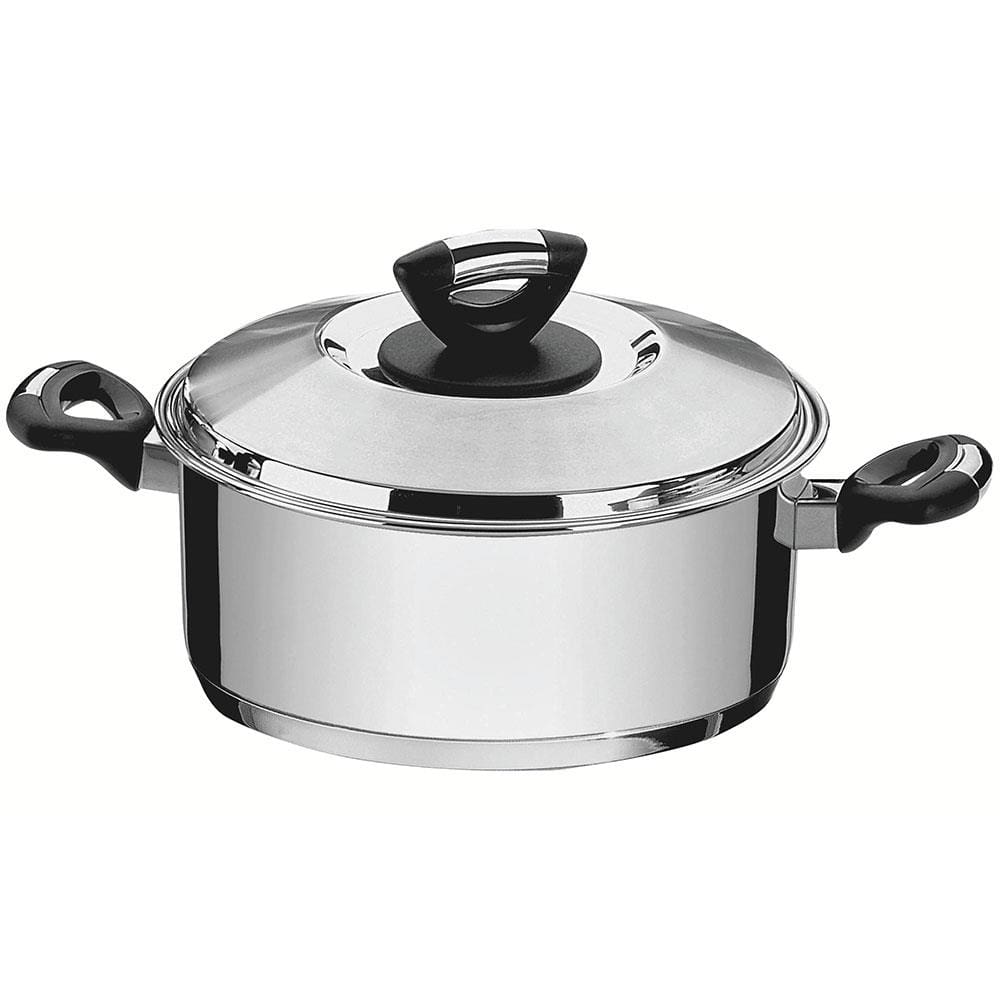 Caçarola Rasa Tramontina Solar Baquelite Inox - 24cm