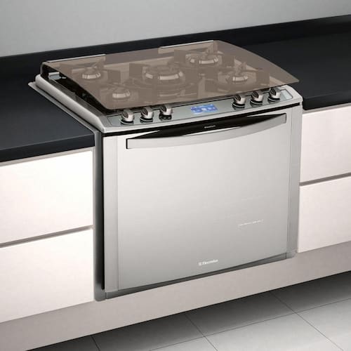 imagem-Fogão de Embutir Electrolux 5 Bocas i.Kitchen 76EIX c/ Grill, Timer e Painel Touch Screen - Inox - 220v 