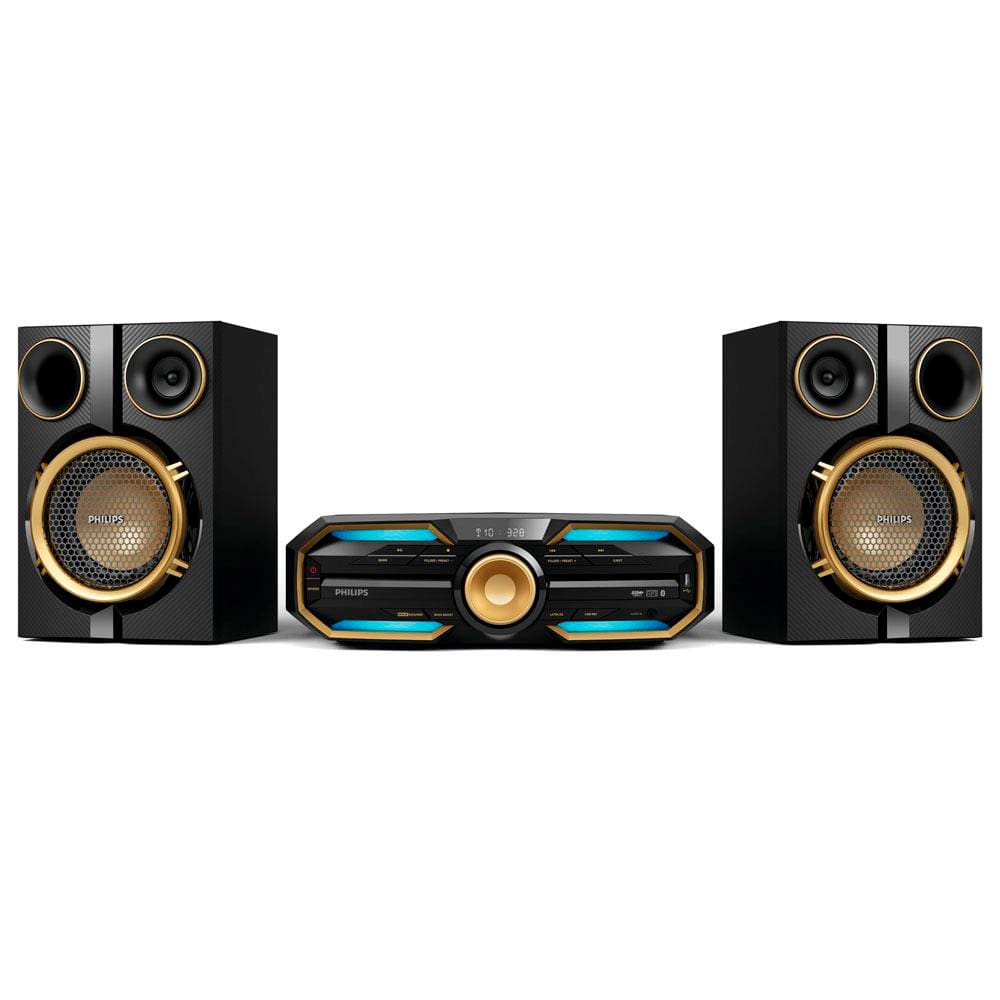 Mini System Hi-Fi Philips FX30X/78 com MP3, | Casas Bahia