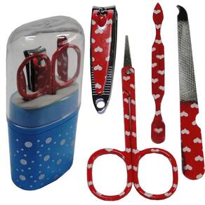 Kit para Manicure e Pedicure 5 Peças Decorado CBR1009