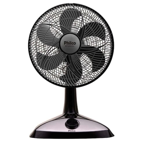imagem-Ventilador Philco Turbo ZES 30cm com 3 Velocidades e Sistema Oscilante - Preto - 110v