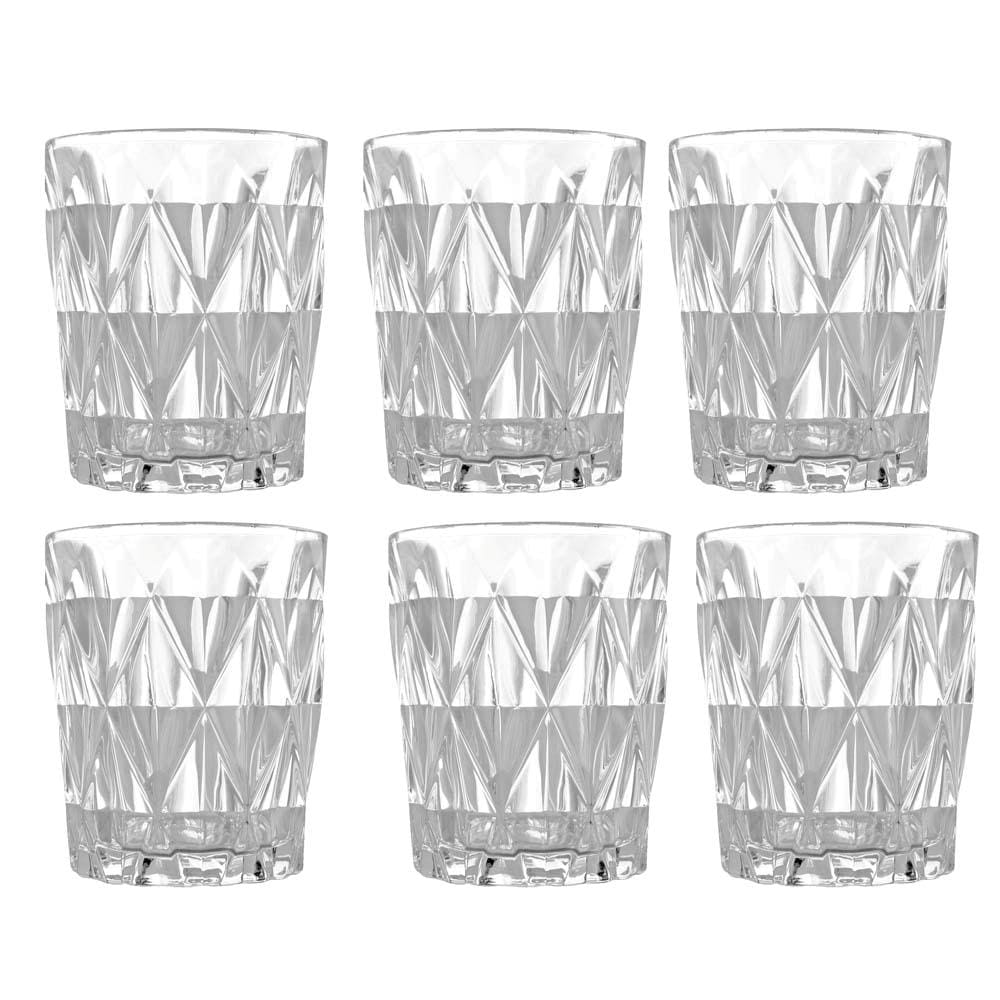 Conjunto de Copos de Drink Mimo Style Clear Vitral Verre - 6 Peças