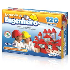 Brincando de Engenheiro 120 Peças - Xalingo